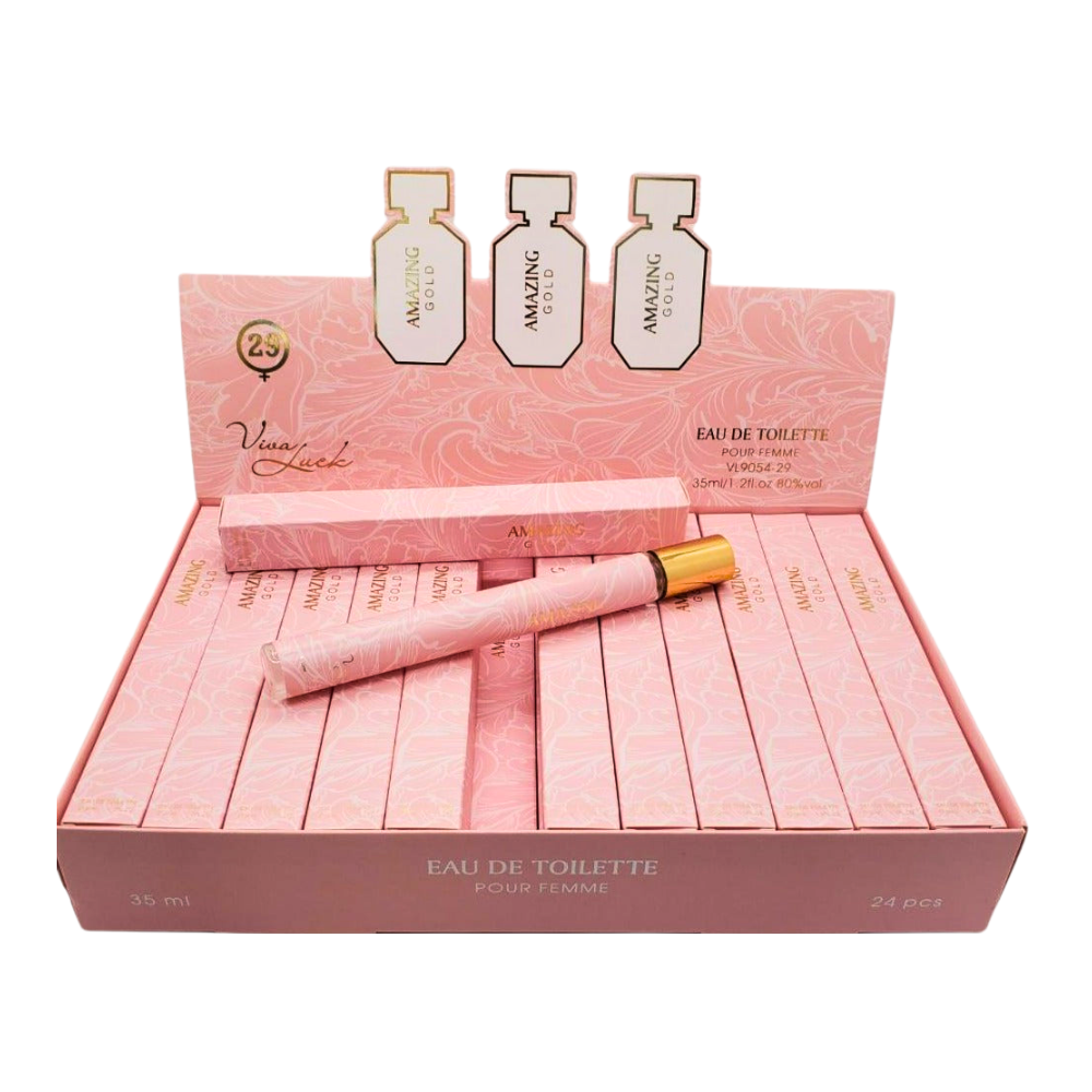 PERFUME EN TUBO PARA DAMA AMAZING GOLD 29 EDT 35ML (M)