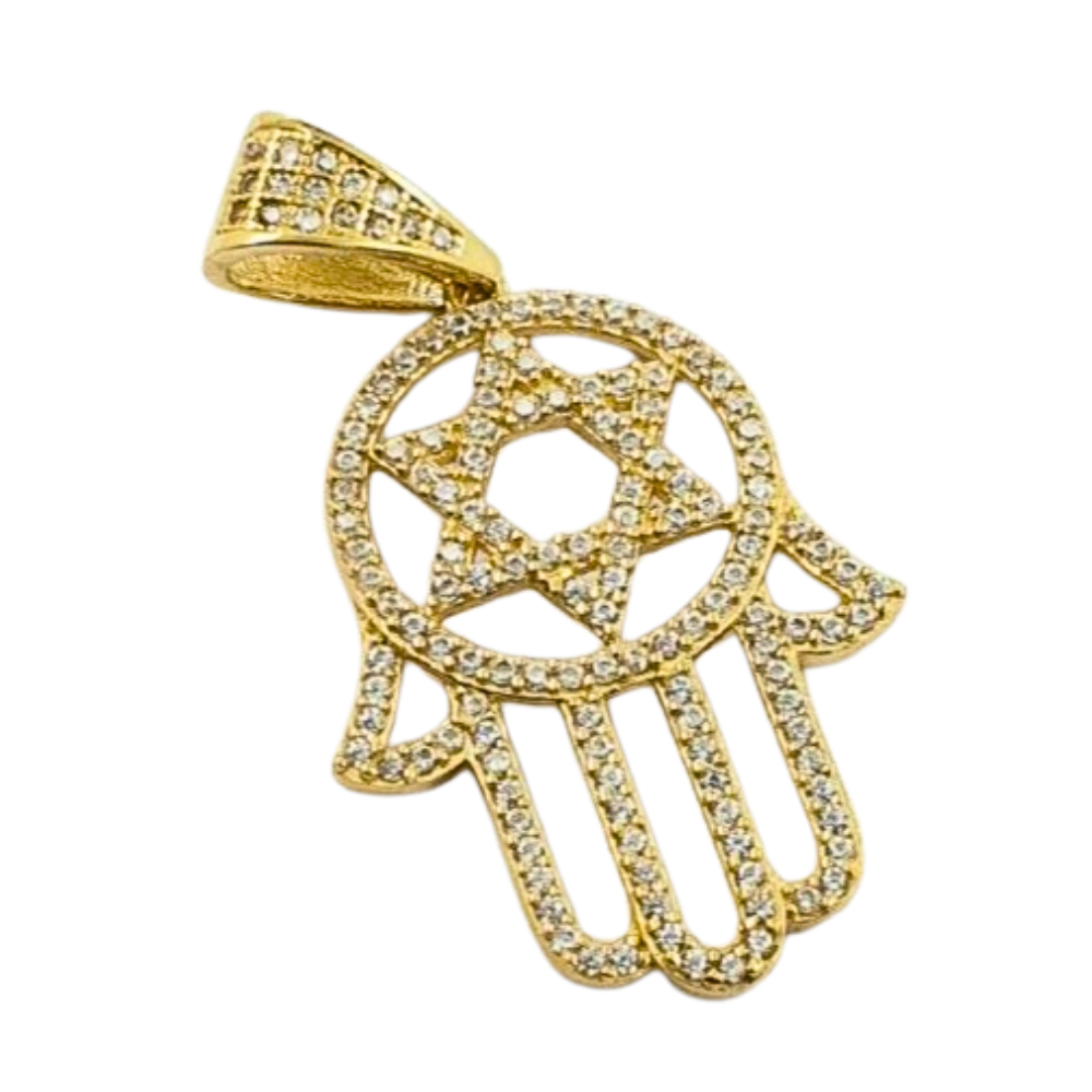 ODIJE462 FORMA MANO DE FATIMA Y ESTRELLLA DE DAVID