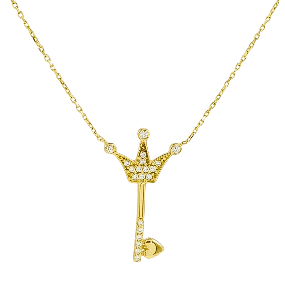 ODIJE453 FORMA LLAVE CON CORONA CORAZON