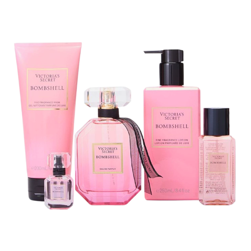 SET VICTORIA'S SECRET BOMBSHELL EDP 100ML EDP 7.5ML CREMA CORPORAL 250ML SPLASH 75ML GEL DE DUCHA 200ML (M)