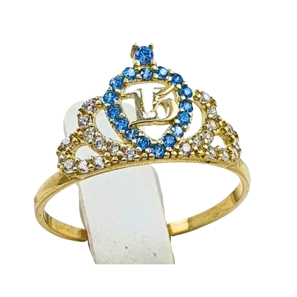 OANI748$6 FORMA 15 AÑOS CORAZON AZUL