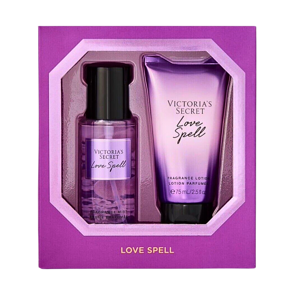SET DE VICTORIAS SECRET LOVE SPELL SPLASH Y CREMA 75MLX2