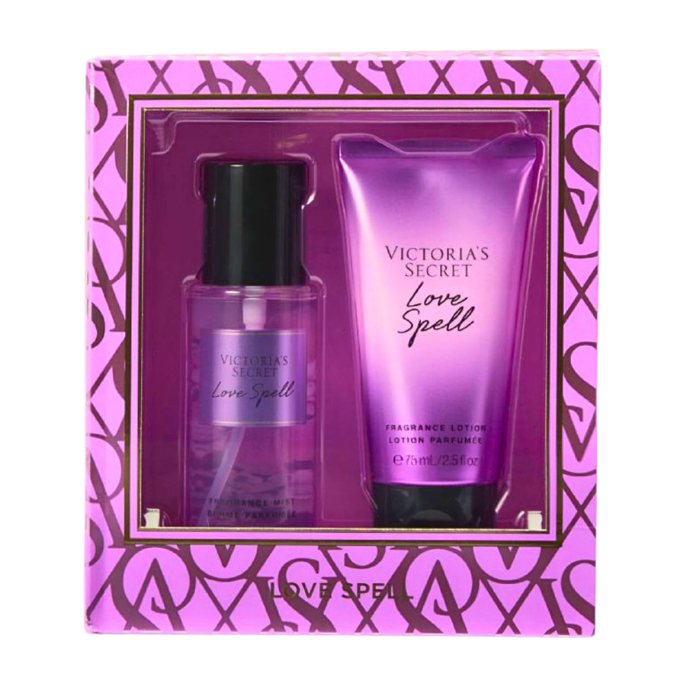 SET DE VICTORIAS SECRET LOVE SPELL SPLASH Y CREMA 75MLX2