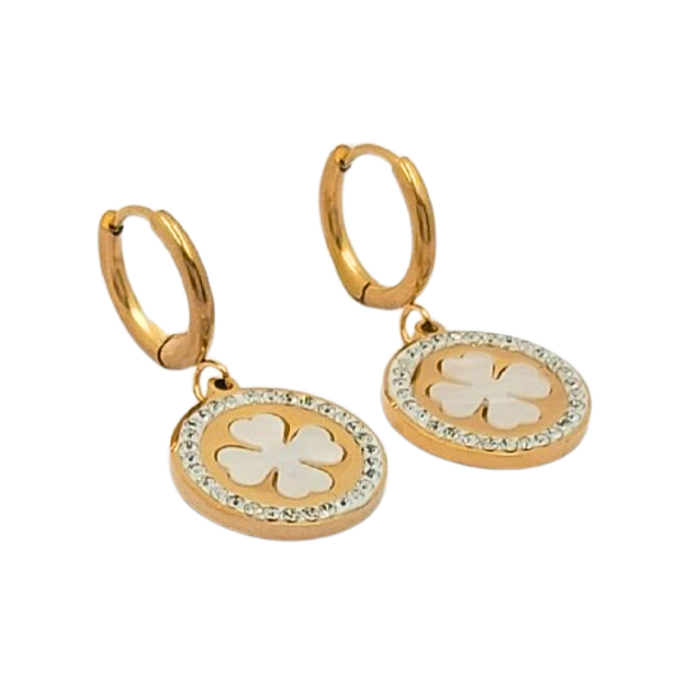 EARGO1629 FORMA TREBOL DE 4 HOJAS
