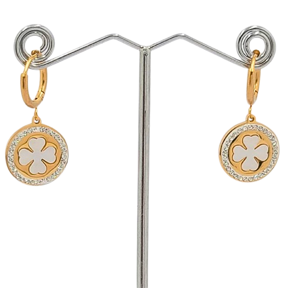 EARGO1629 FORMA TREBOL DE 4 HOJAS
