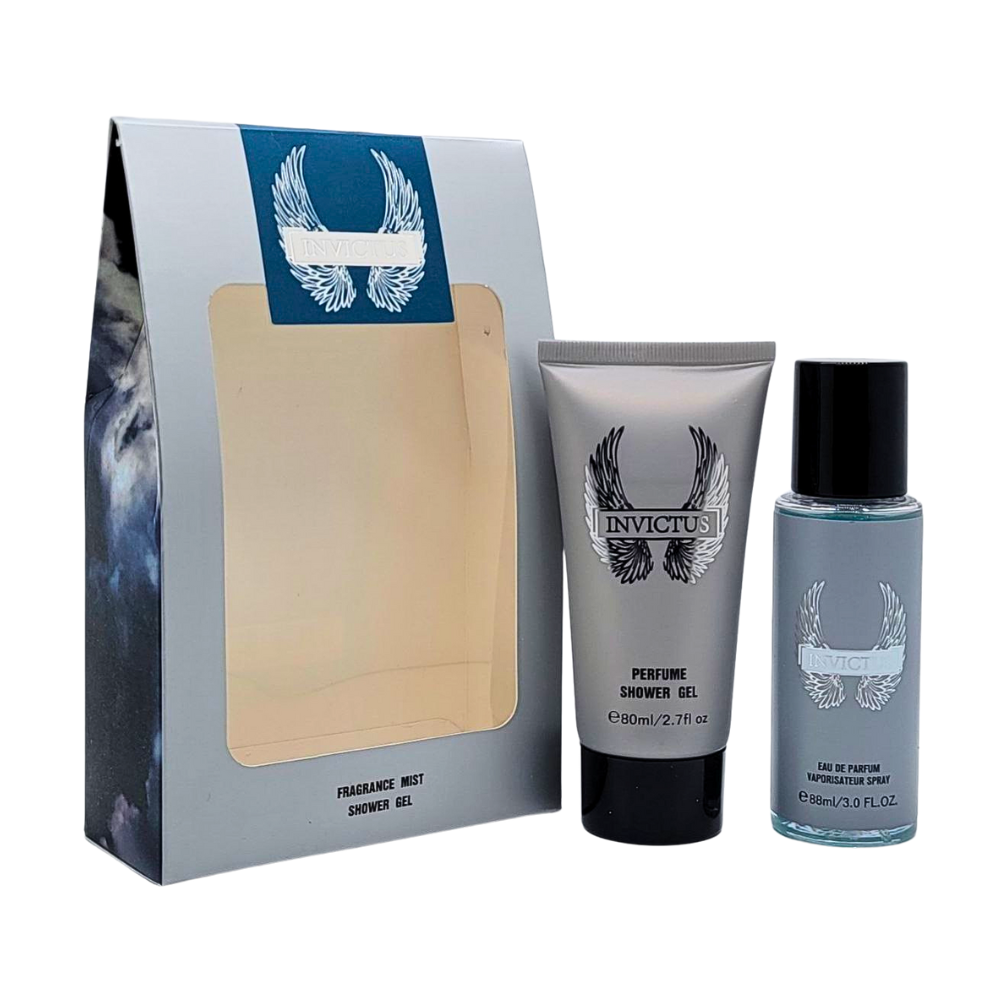 SET DE SPLASH PARA HOMBRE MYSTICAL INVICTUS SPLASH 88ML, SHOWER GEL 80ML (H)