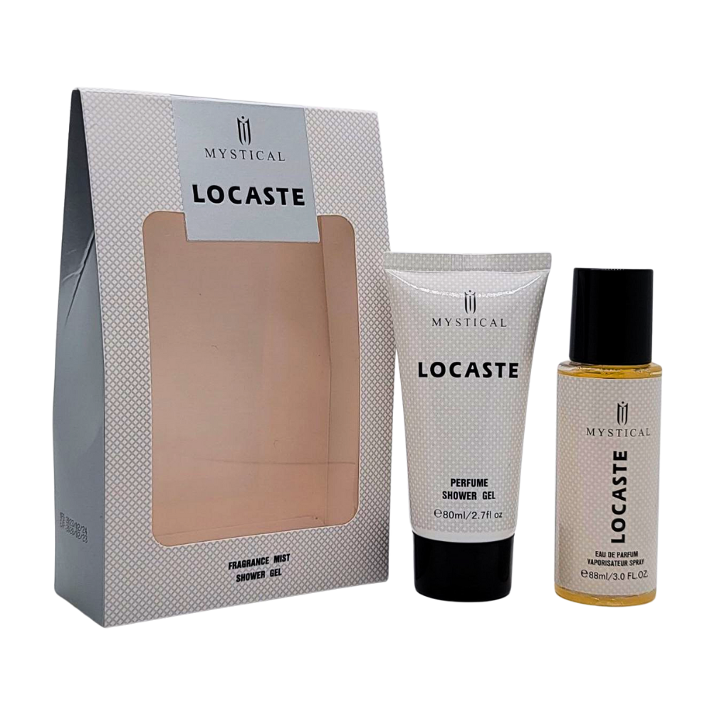 SET DE SPLASH PARA HOMBRE MYSTICAL LOCASTE SPLASH 88ML, SHOWER GEL 80ML (H)