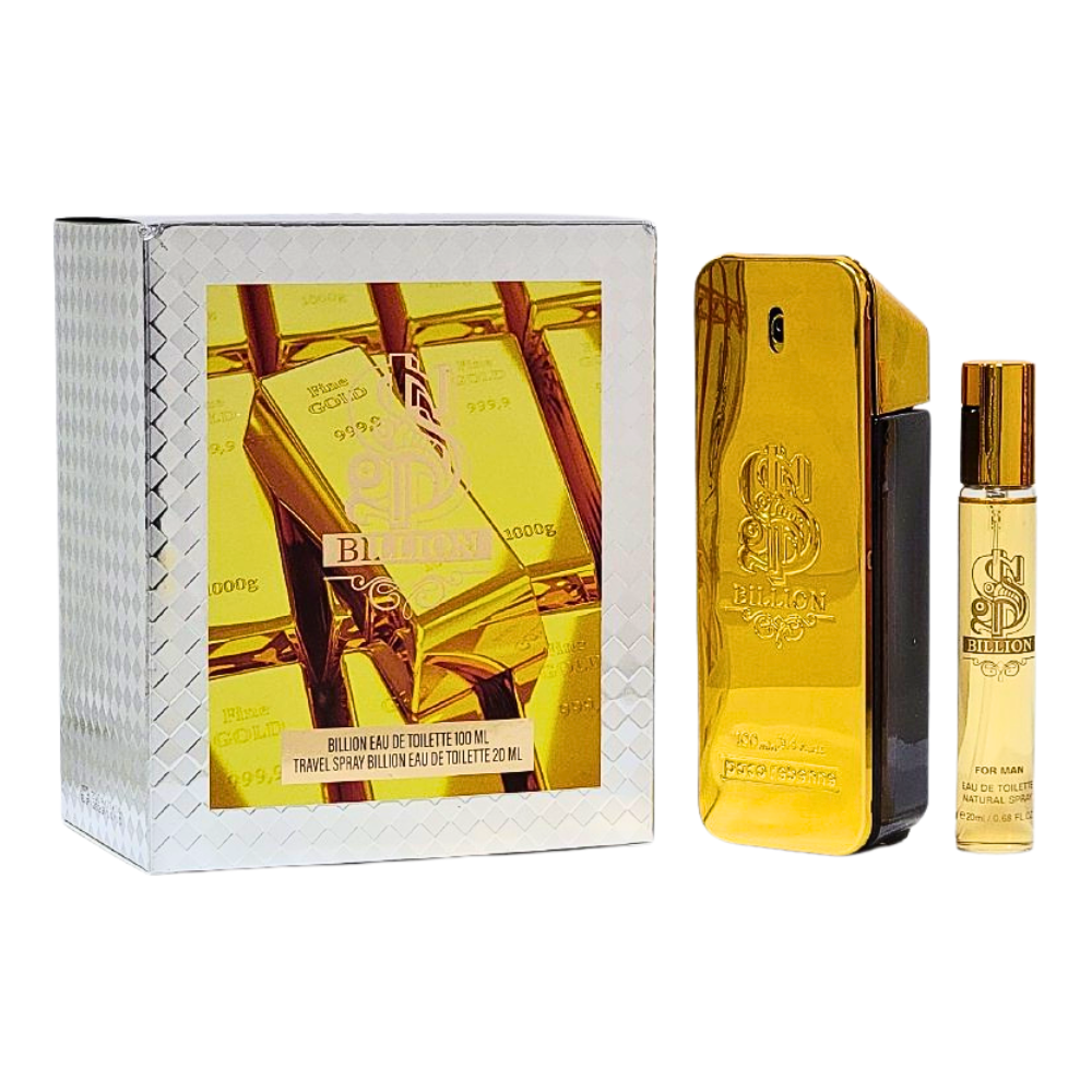SET MYSTICAL $ BILLION EDT 100ML MINI EDT 20ML (H) (AROMA SIMILAR A PACO RABANNE 1 MILLION)