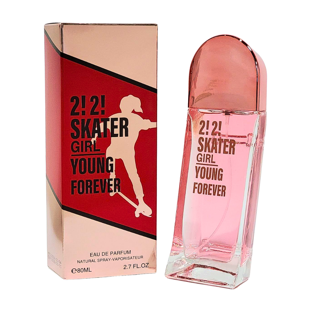 2!2! SKATER GIRL YOUNG FOREVER EDP 80ML (M) (AROMA SIMILAR CAROLINA HERRERA 212 HEROES YOUNG EDP)