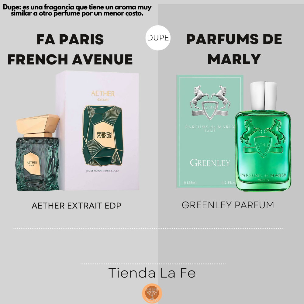 FA PARIS FRENCH AVENUE AETHER EXTRAIT EDP 100ML (U) (DUPE PARFUMS DE MARLY GREENLEY PARFUM)