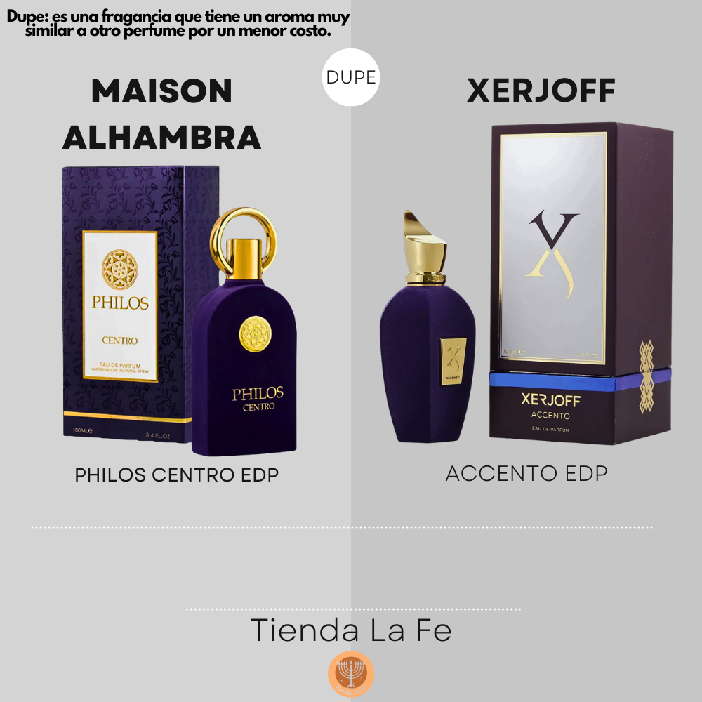 MAISON ALHAMBRA PHILOS CENTRO EDP 100ML (M) (DUPE XERJOFF ACCENTO EDP)