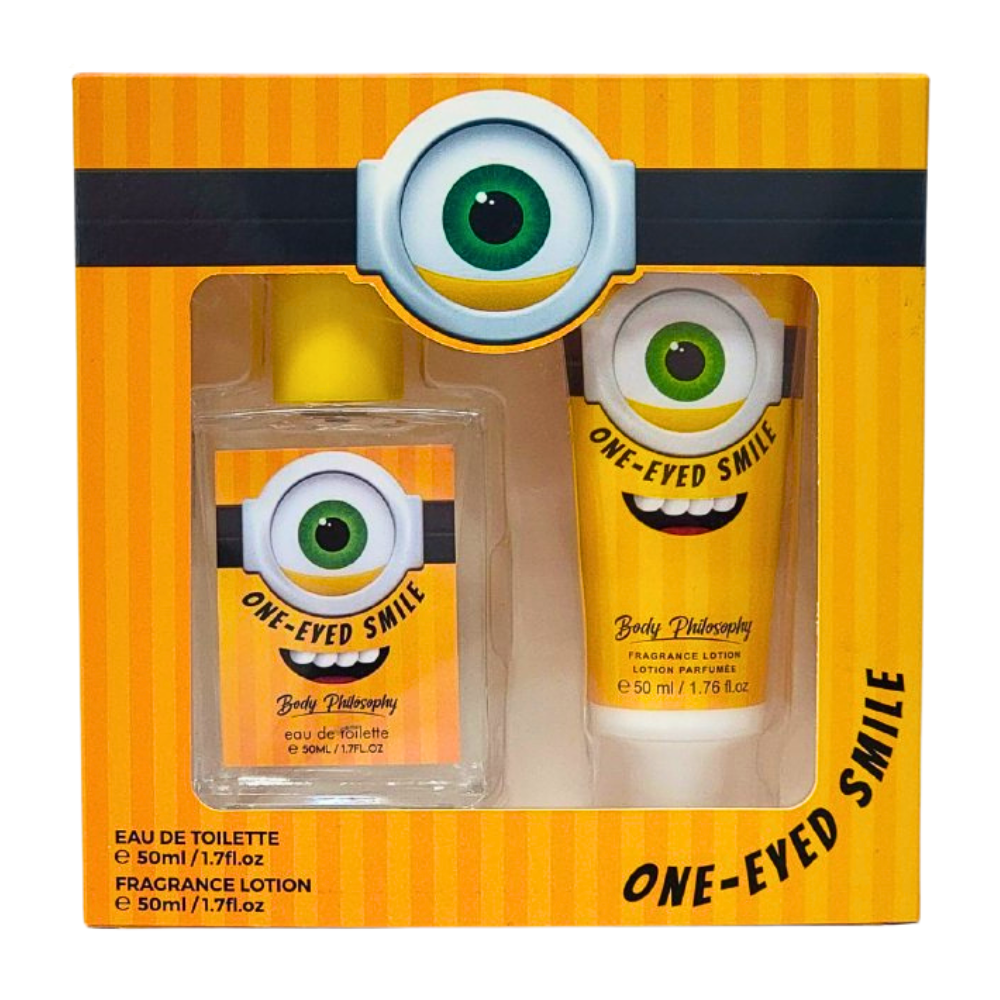 SET MINNIONS ONE EYED SMILE EDT 50ML, BODY LOTION 50ML (H)