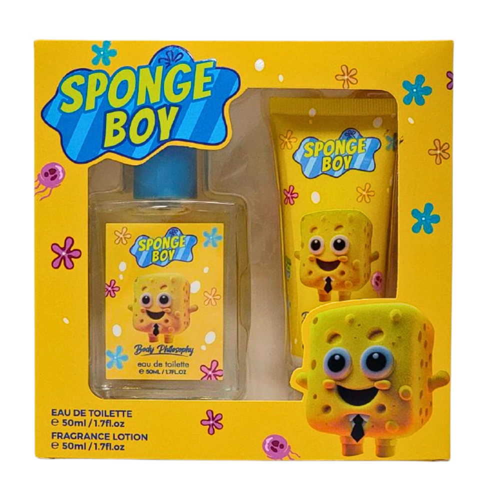 SET BOB SPONJA SPONGE BOY EDT 50ML,  BODY LOTION 50ML (H)