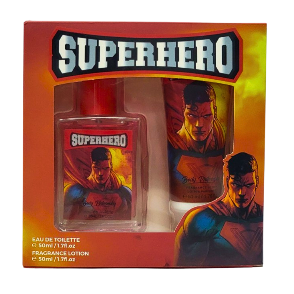 SET SUPERHERO EDT 50ML, BODY LOTION 50ML (H)