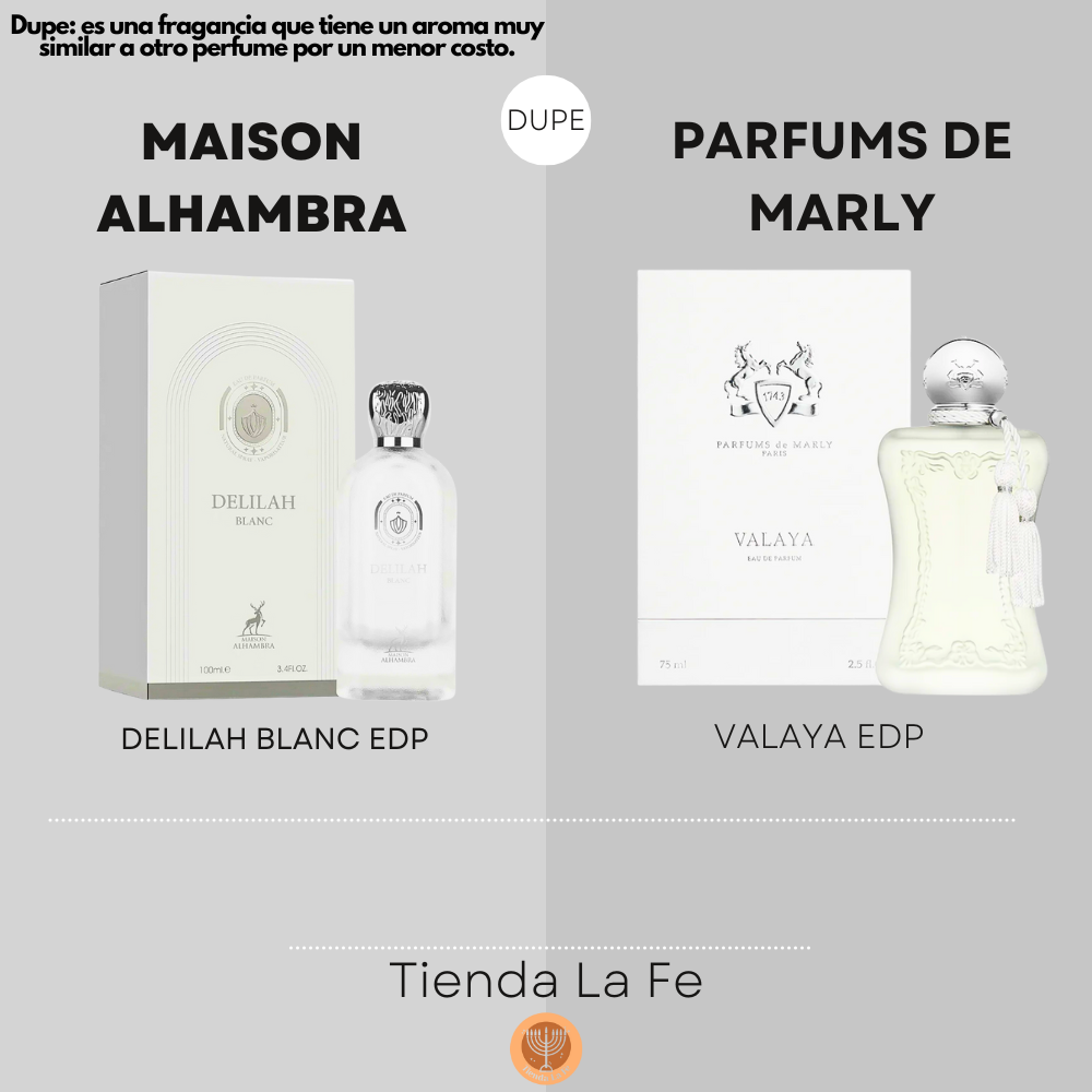 MAISON ALHAMBRA DELILAH BLANC EDP 100ML (M) (DUPE PARFUMS DE MARLY VALAYA EDP)