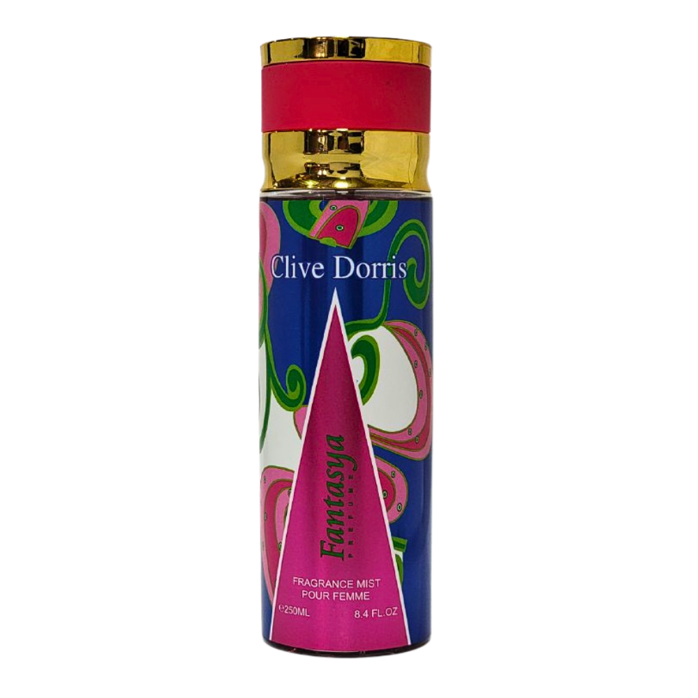SPRAY PERFUMADO CONCENTRADO CLIVE DORRIS FANTASYA 250ML (M)(DUPE DE BRITNEY SPEARS FANTASY FOR WOMEN EDP 100ML)