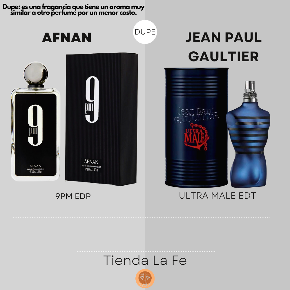 TESTER AFNAN 9PM EDP 100ML (H) (DUPE JEAN PAUL GAULTIER ULTRA MALE EDT)