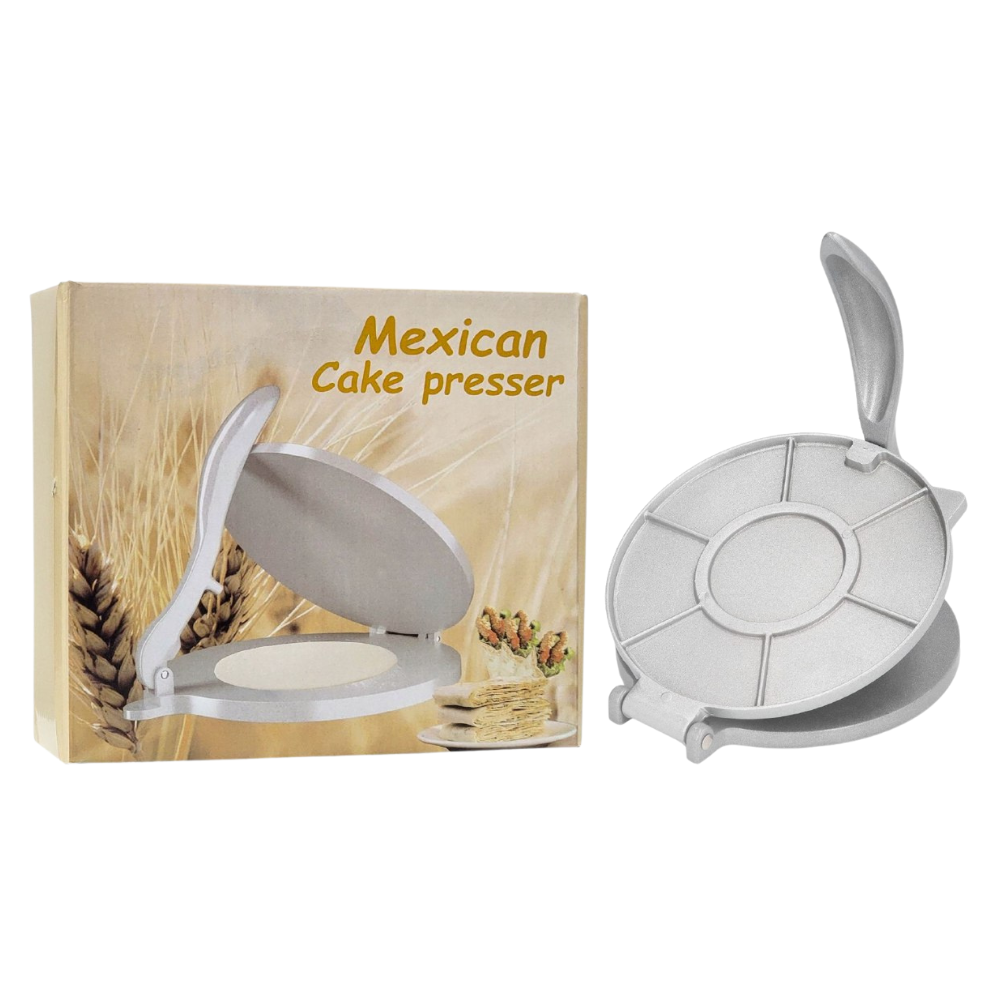 MAQUINA TORTILLERA PARA HACER TORTILLAS DE ALEACION DE ALUMINIO MEXICAN CAKE PRESSER