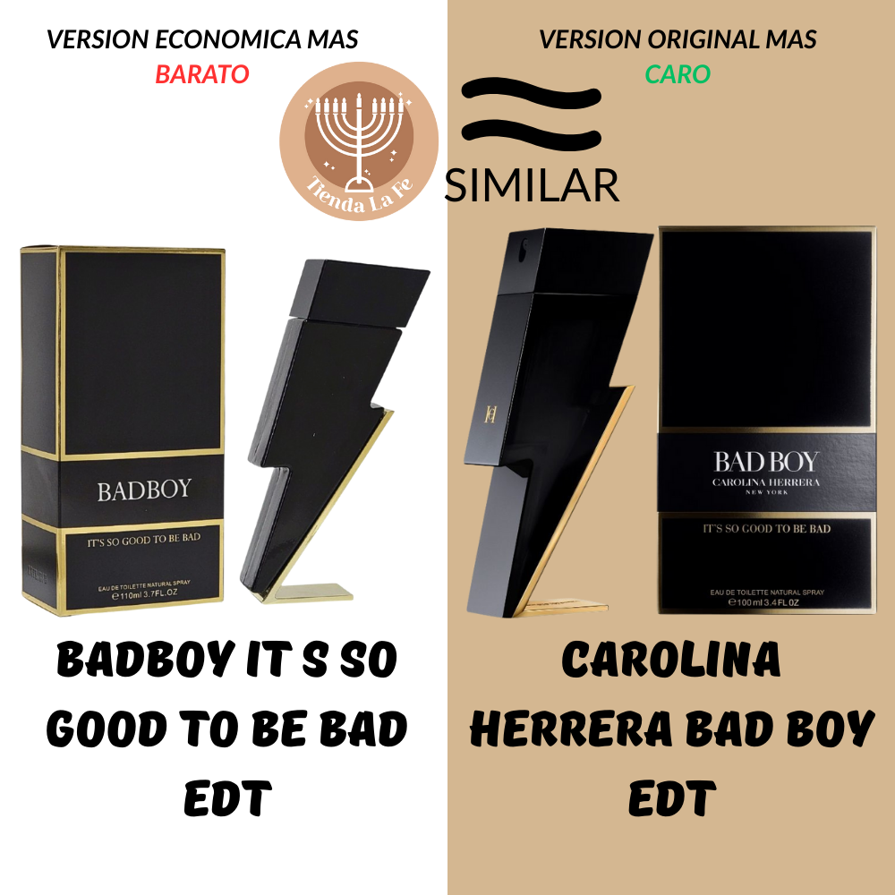 BADBOY IT S SO GOOD TO BE BAD EDT 110ML (H) (AROMA SIMILAR CAROLINA HERRERA BAD BOY EDT)
