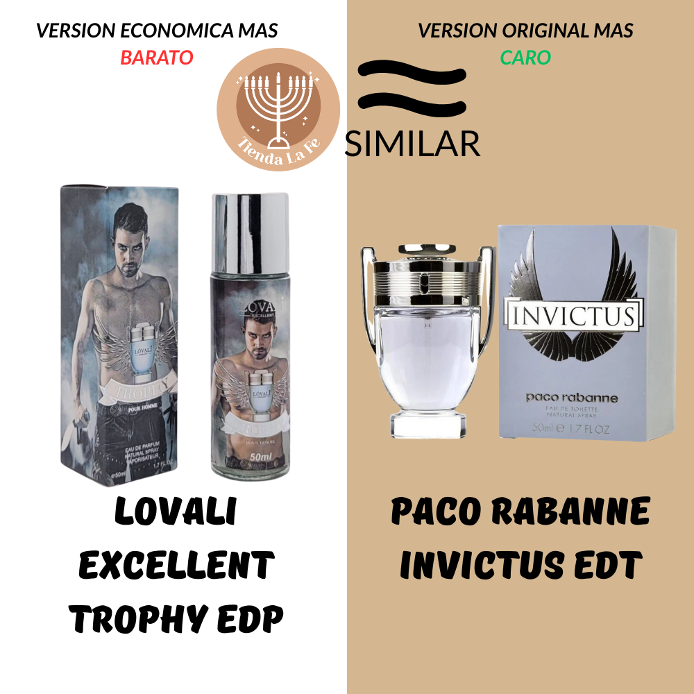 LOVALI EXCELLENT TROPHY EDP 50ML (H) (AROMA SIMILAR PACO RABANNE INVICTUS EDT)