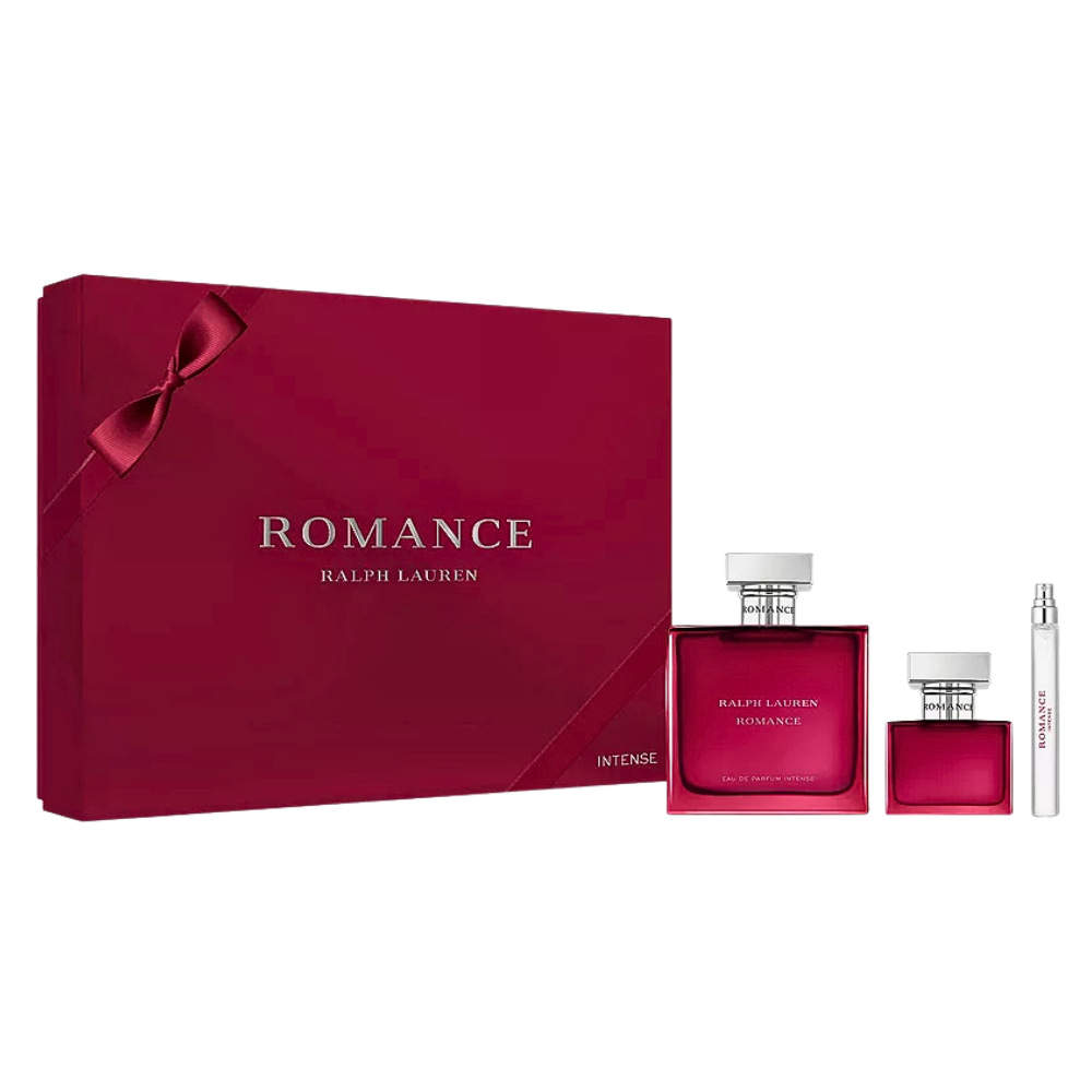 SET RALPH LAUREN ROMANCE INTENSE EDP 100ML EDP 30ML EDP 10ML (M)