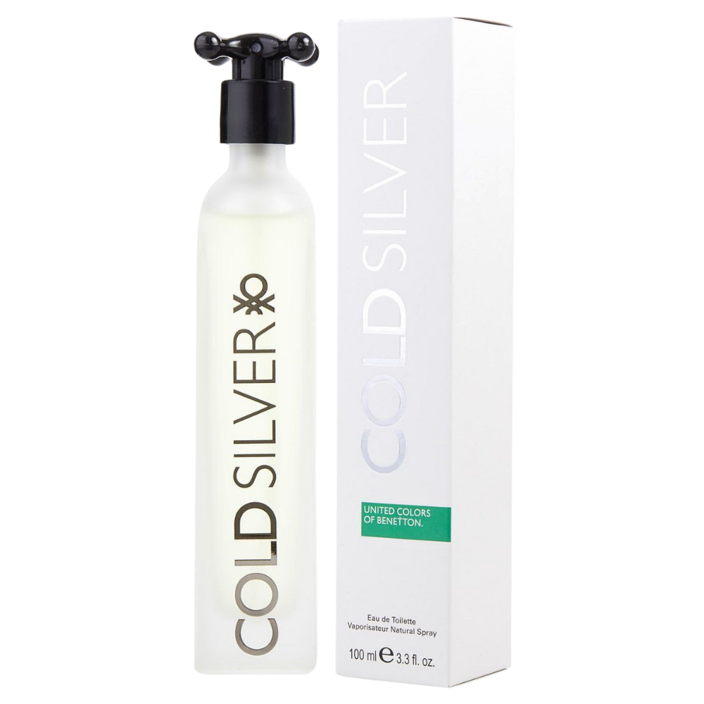 UNITED COLORS OF BENETTON COLD SILVER FOR HIM EDT 100ML (H)
