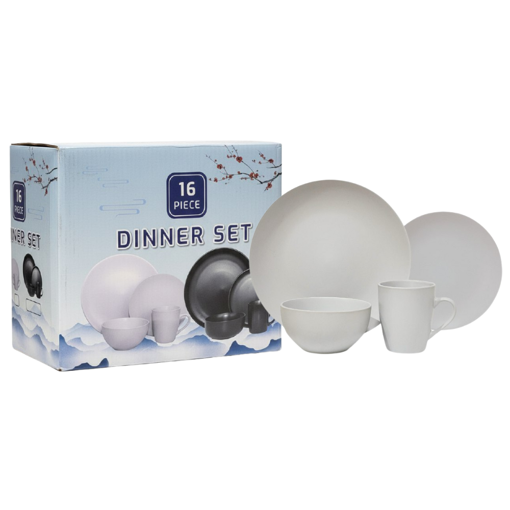 PLATOS JUEGO DE VAJILLA DE 16 PIEZAS ELEGANTES ROBUSTAS Y RESISTENTES BENELI HOME