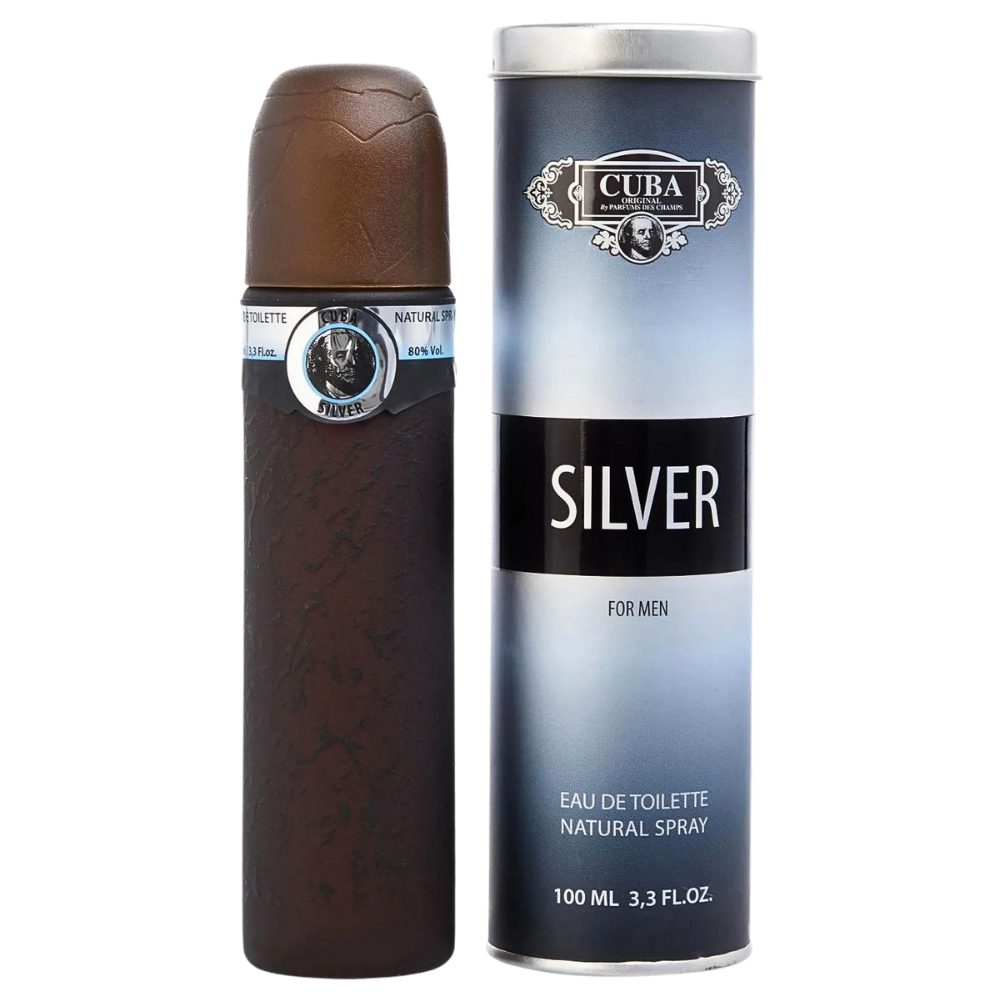 CUBA SILVER FOR MEN EDT 100ML (H) (DUPE DE SILVER SCENT JACQUES BOGART)