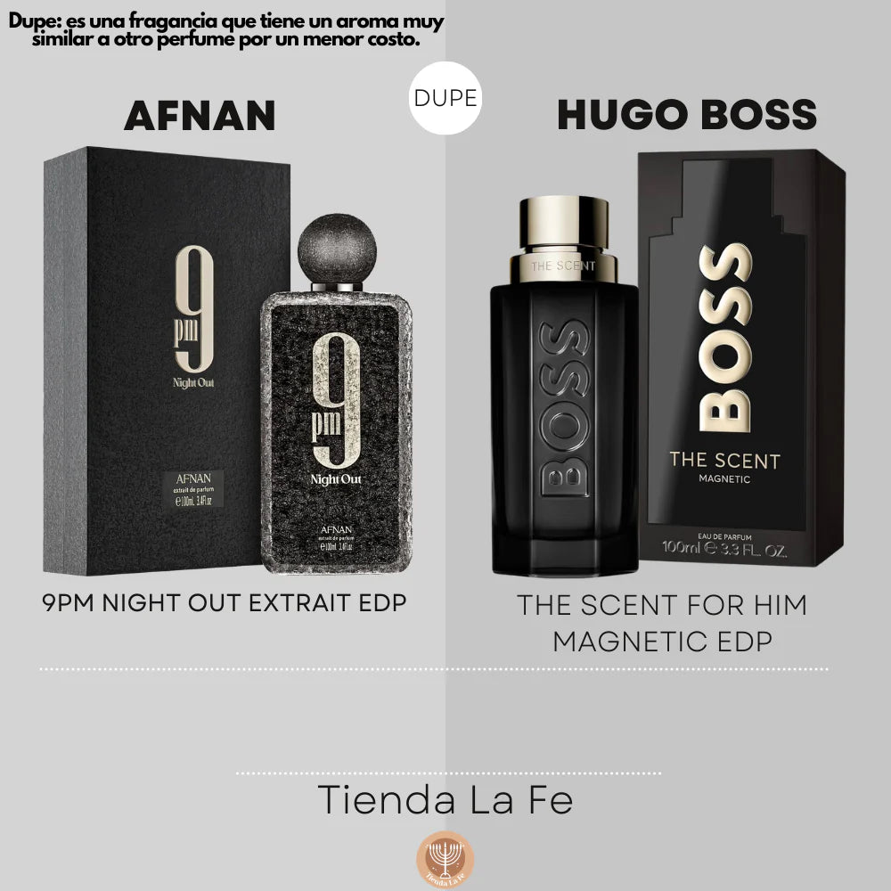 TESTER AFNAN 9PM NIGHT OUT EXTRAIT EDP 100ML (H) (DUPE HUGO BOSS THE SCENT FOR HIM MAGNETIC EDP)