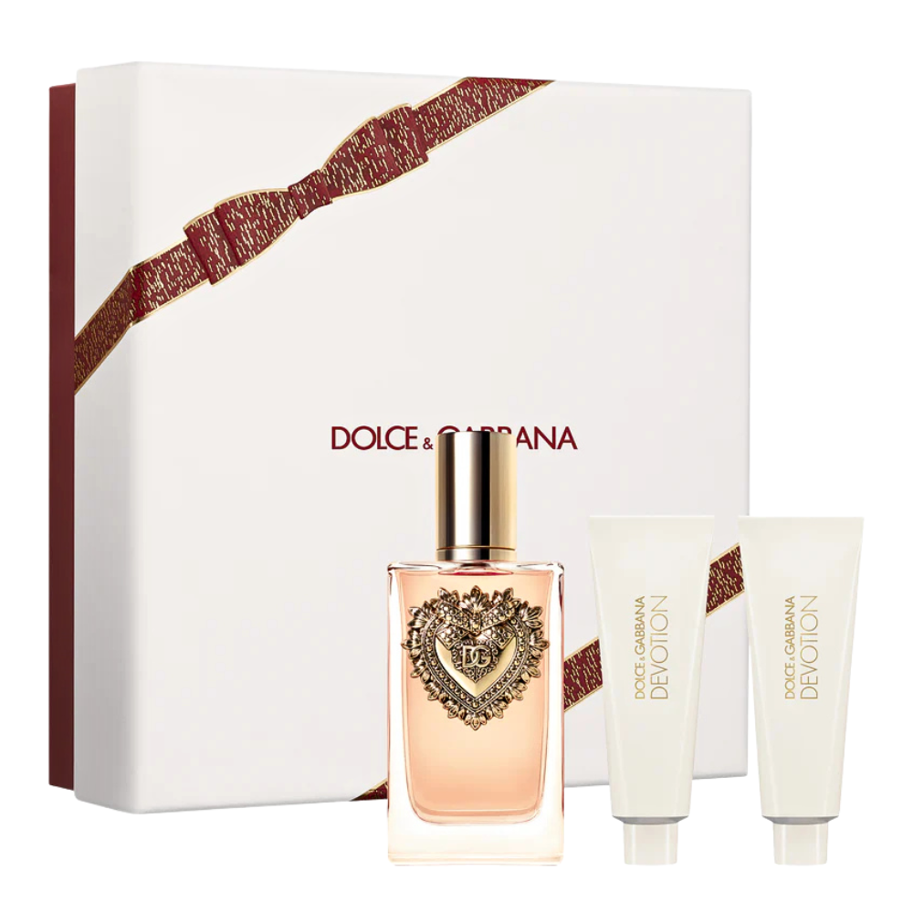 SET DOLCE & GABBANA DEVOTION POUR FEMME EDP 100ML, SHOWER GEL 50ML, BODY LOTION 50ML (M)