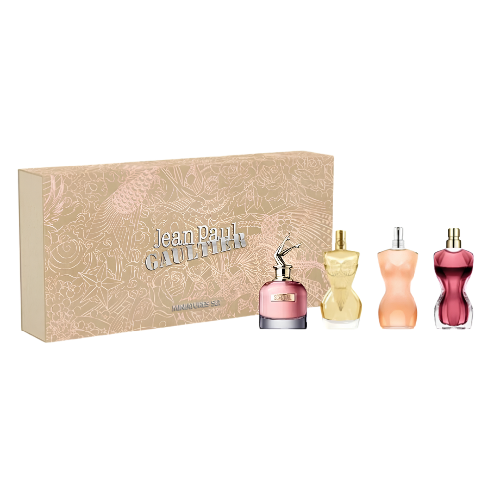 SET JEAN PAUL GAULTIER MINIATURES SET FOR WOMEN EDP 6MLX3, EDT 6ML (M)