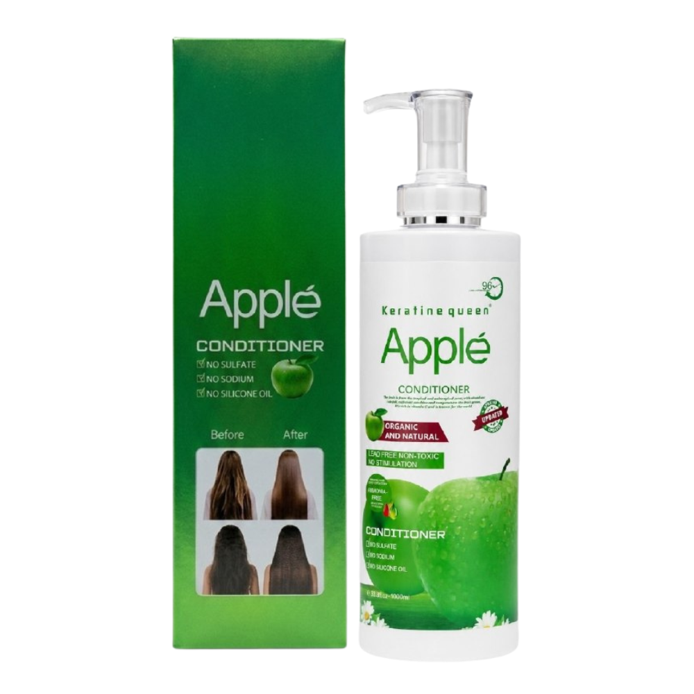 ACONDICIONADOR DE MANZANA HIDRATANTE Y SUAVIZANTE PROFUNDO KERATINE QUEEN 1000ML