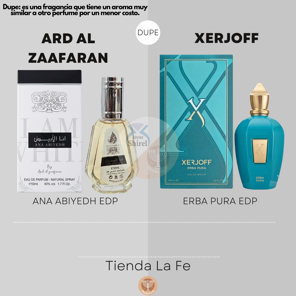 ARD AL ZAAFARAN ANA ABIYEDH EDP 50ML (U) (DUPE XERJOFF ERBA PURA EDP)