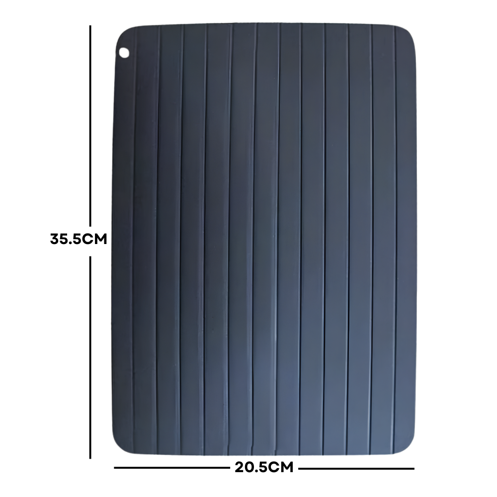 BANDEJA DE ALUMINIO DE DESCONGELACION RAPIDA PARA CARNES Y ALIMENTOS 35.5CMX20.5CM