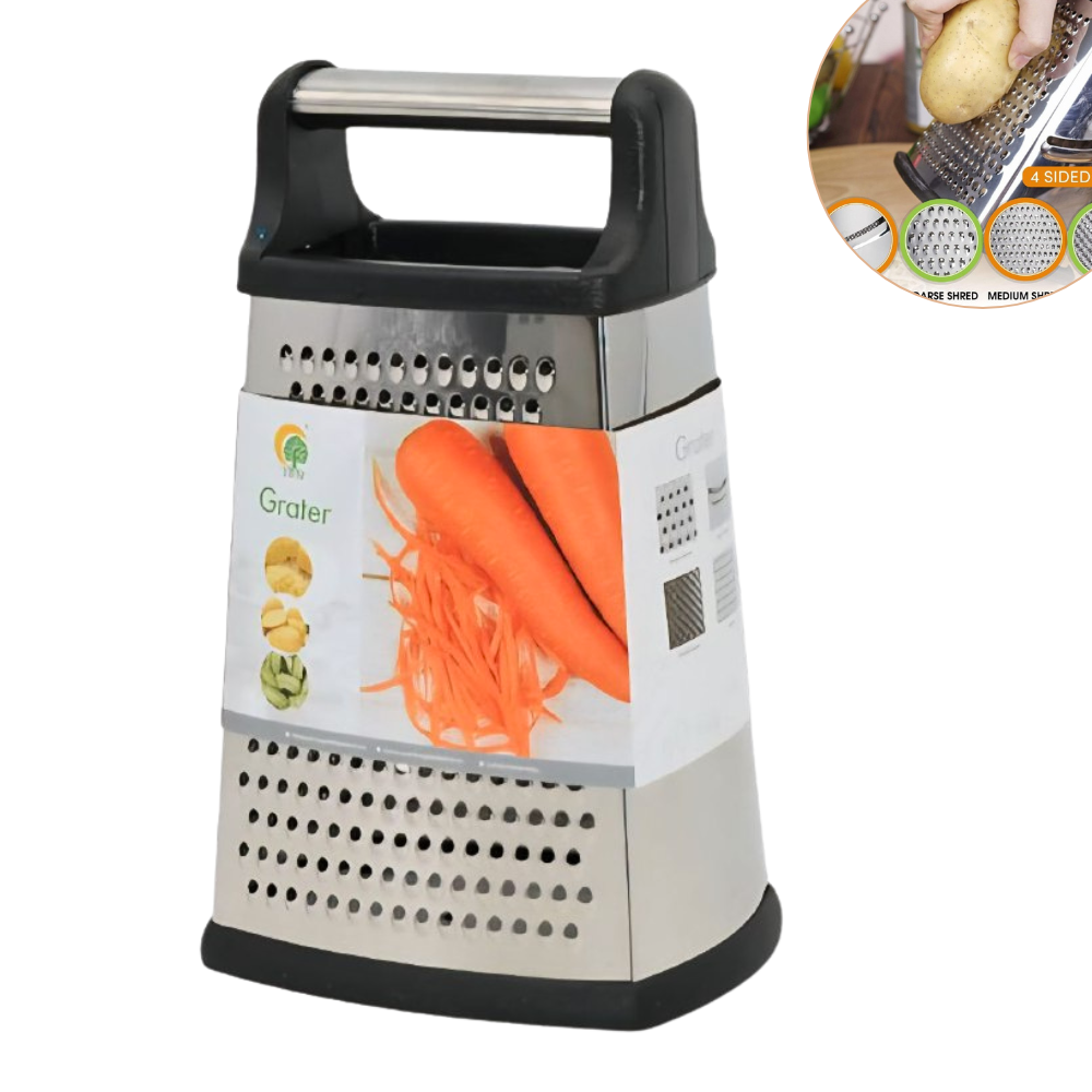 RALLADOR DE ACERO INOXIDABLE MULTIFUNCIONAL PARA QUESO Y ALIMENTOS EN GENERAL GRATER