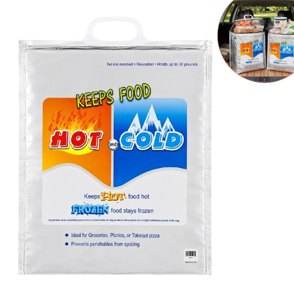 BOLSA TERMICA PORTA ALIMENTOS EN FRIO Y CALOR TIPO LONCHERA 41X49CM