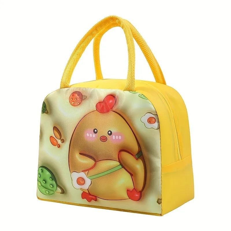 LONCHERA TERMICA INFANTIL CON DISEÑOS DE ANIMALES 22X19CM