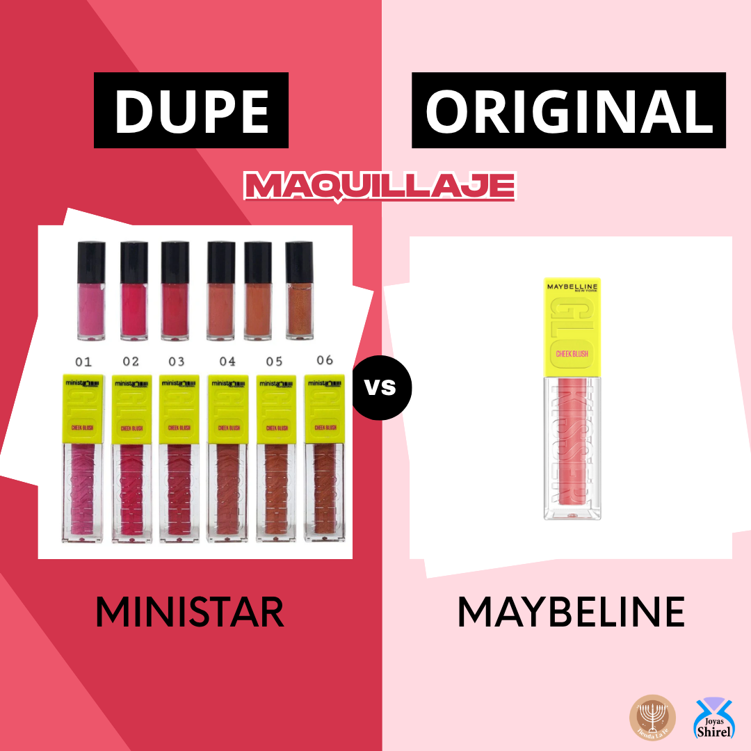 RUBOR EN CREMA FORMULA LIGERA DE ACABADO NATURAL Y REFRESCANTE MINISTAR 8ML (DUPE DE MAYBELINE)