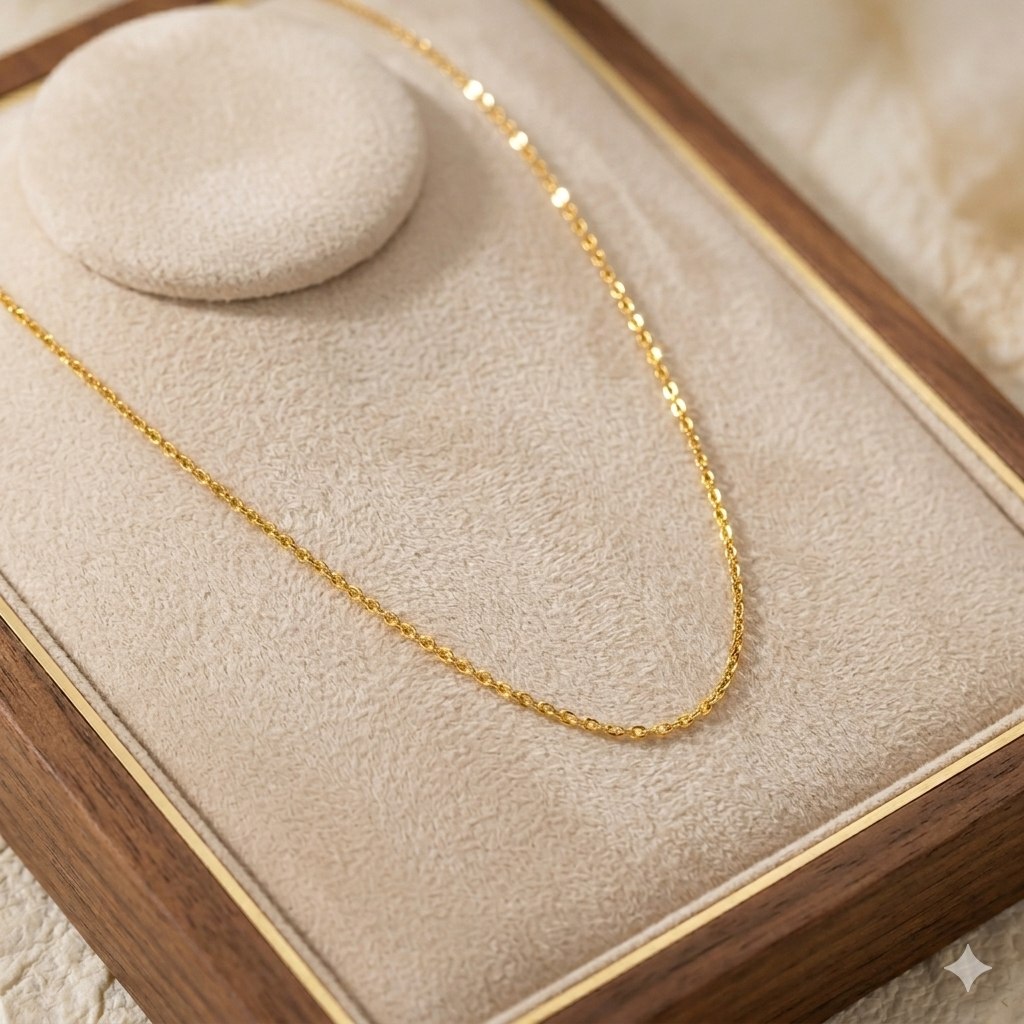 CADENA DE ORO 10K PARA DAMA 22CM PESO: 2G