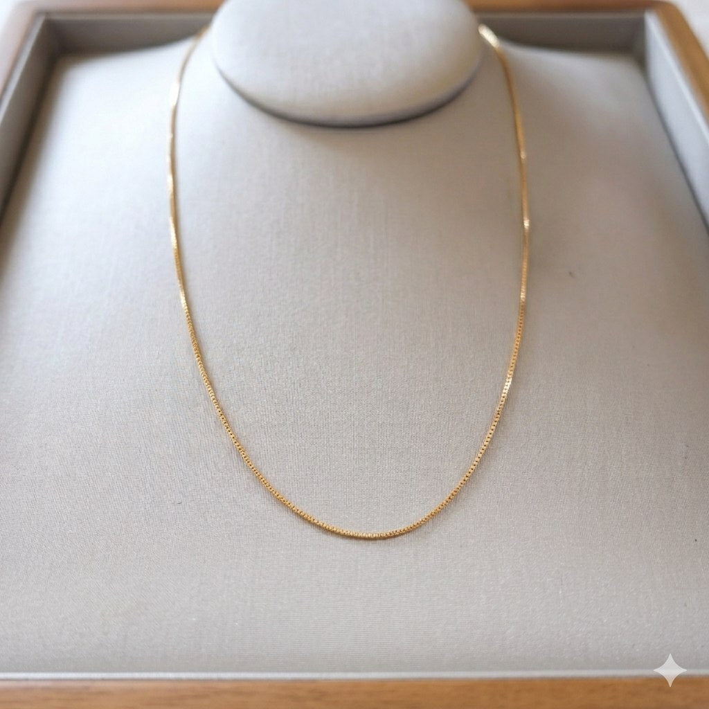 CADENA DE ORO 10K PARA DAMA 26CM PESO: 1.9G
