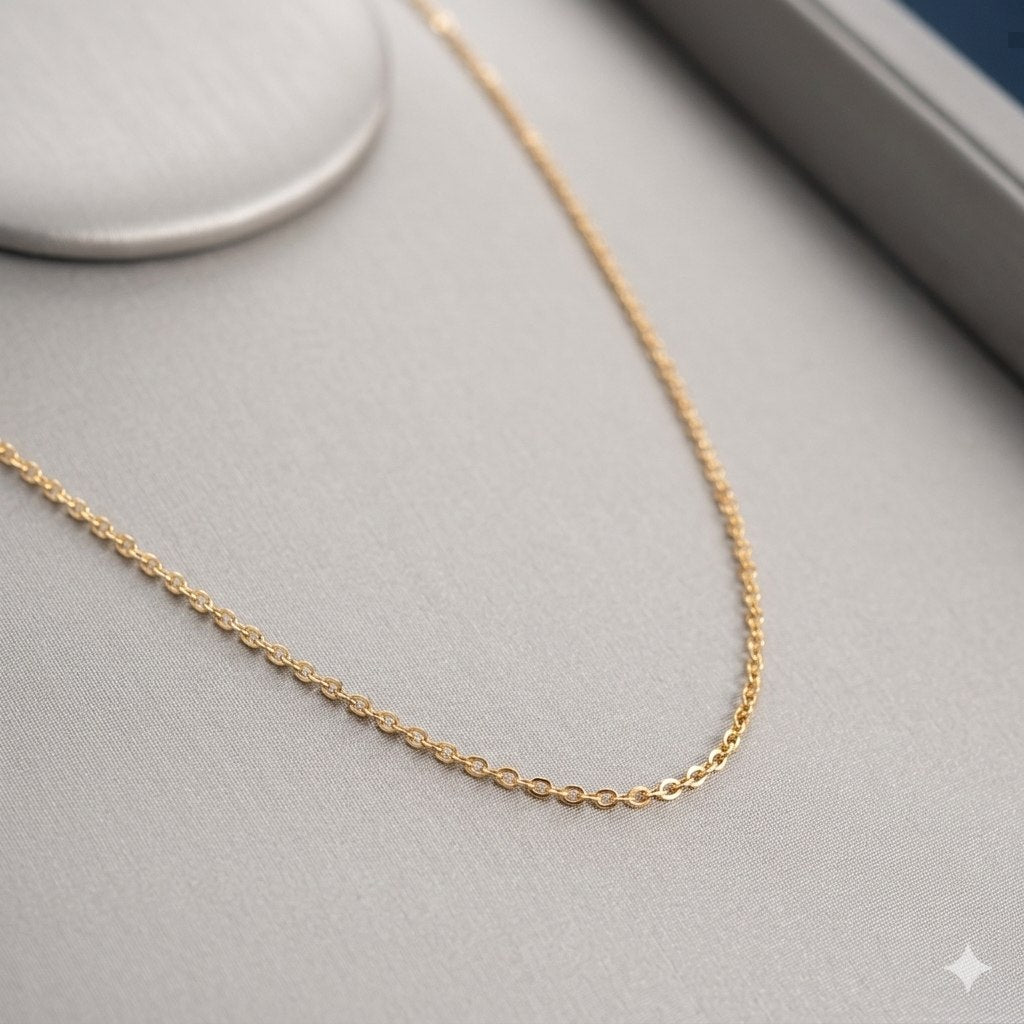 CADENA DE ORO 10K PARA DAMA 25CM PESO: 2.2G