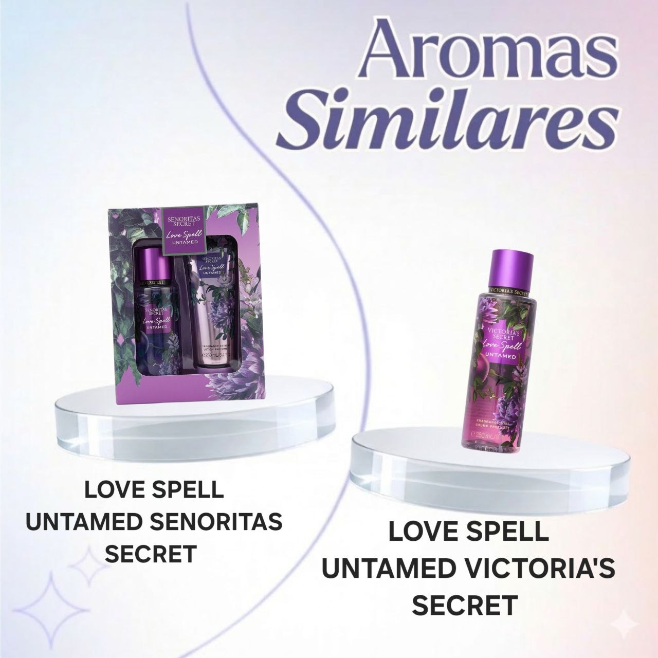 SET SENORITAS SECRET LOVE SPELL UNTAMED SPLASH 125ML Y CREMA CORPORAL 125ML (M) (AROMA SIMILAR A VICTORIAS SECRET LOVE SPELL UNTAMED)