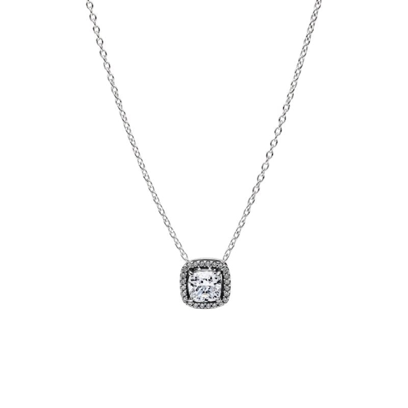 DIJE PANDORA DE PLATA 9.25 CON FORMA CUADRADA PESO: 3.8G