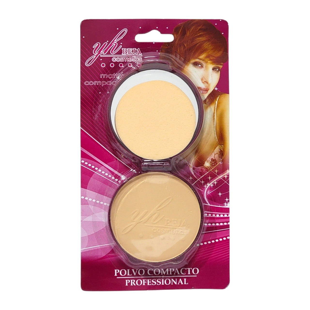 POLVO COMPACTO SELLADOR EFECTO SUAVIZANTE 6 TONOS YH BEJA COSMETICS 15G