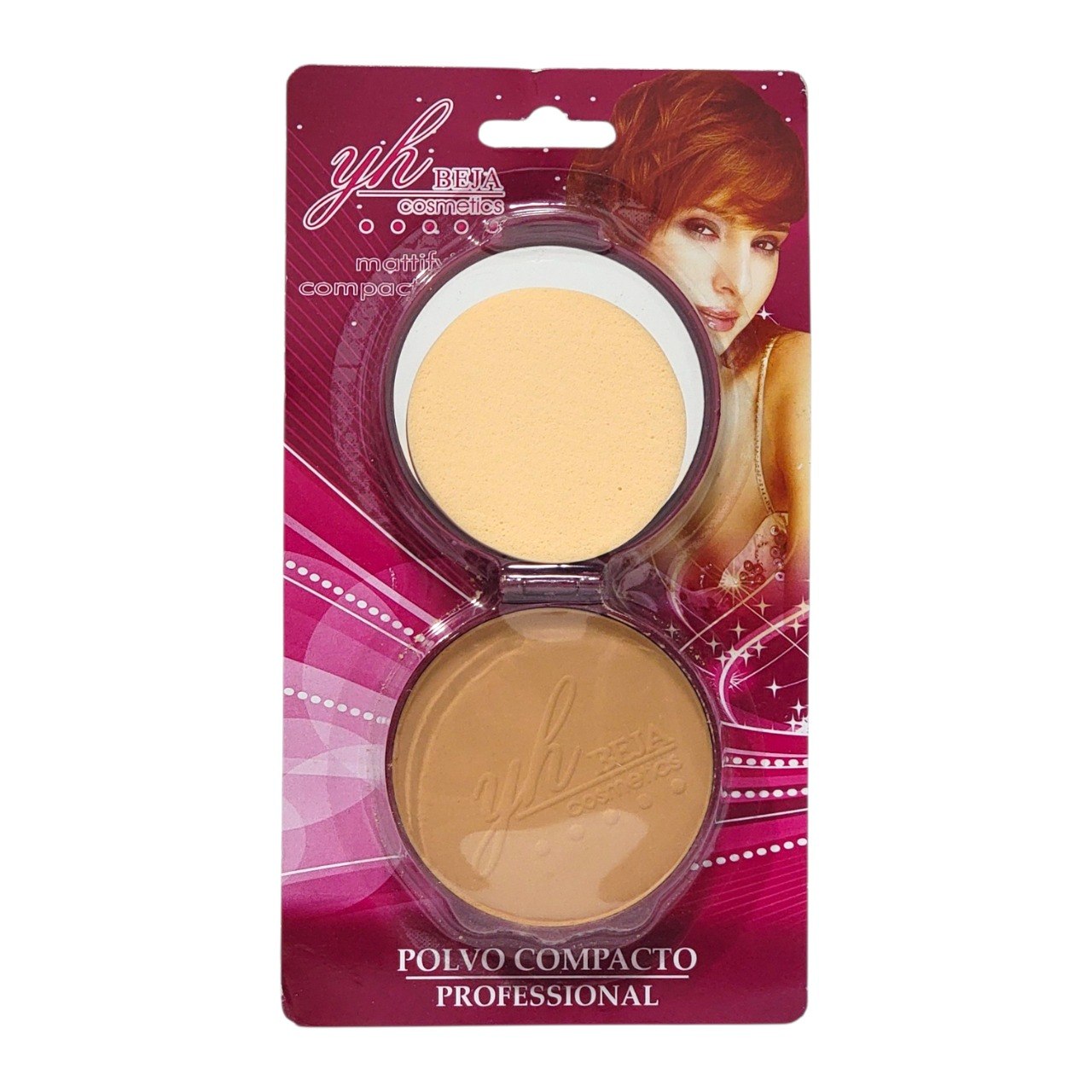POLVO COMPACTO SELLADOR EFECTO SUAVIZANTE 6 TONOS YH BEJA COSMETICS 15G