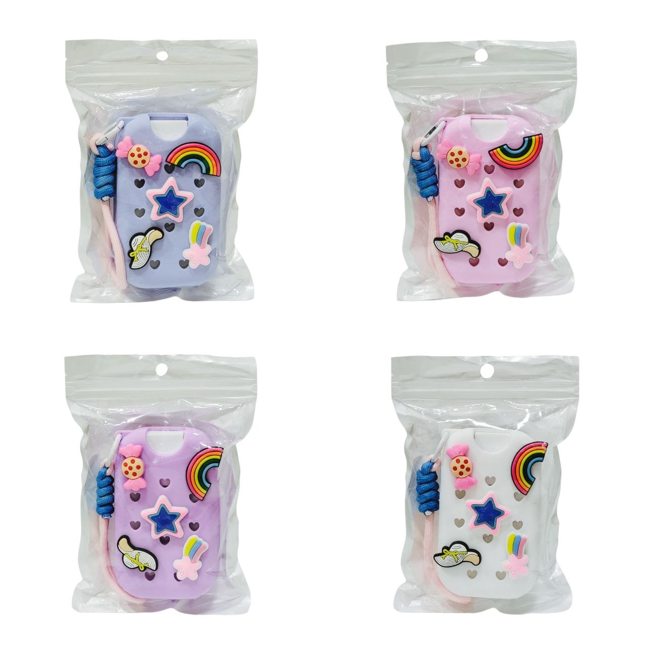 LLAVERO CON FUNDA DE SILICONA PARA DESINFECTANTE DE MANOS 30ML