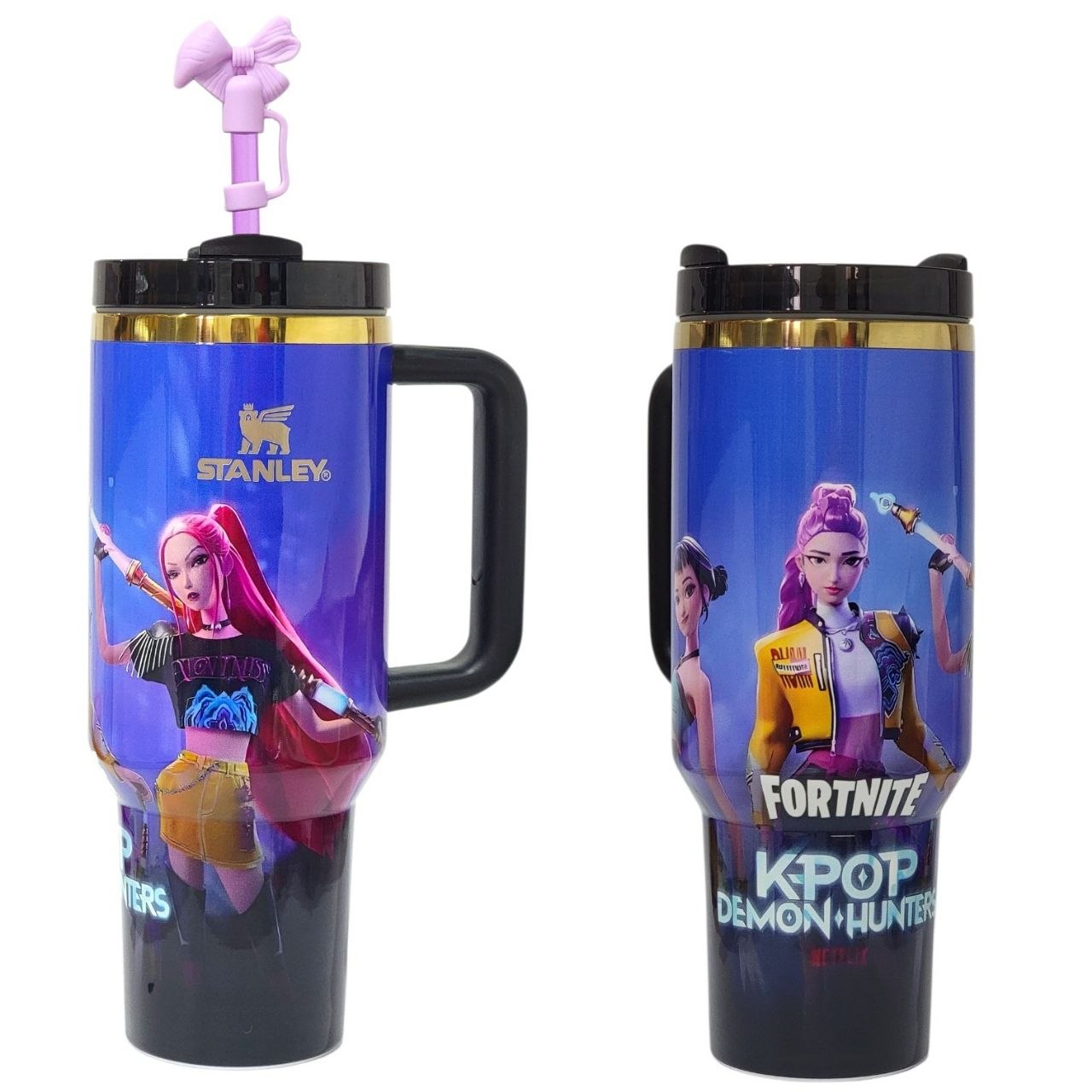 TERMO COLECCIONABLE DE K-POP DEMON HUNTERS X FORTNITE STANLEY 40OZ