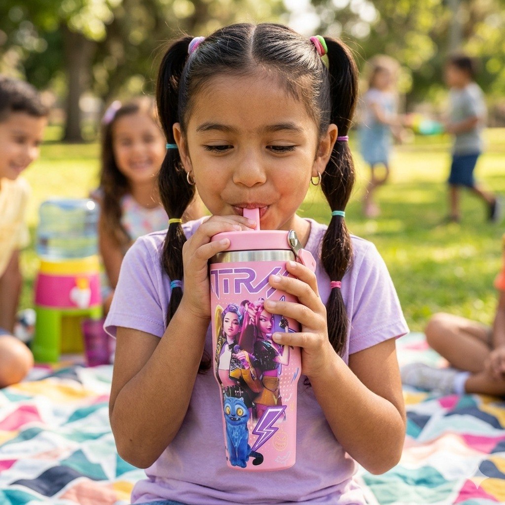 TERMO DE ACERO INOXIDABLE DE LAS GUERRERAS K-POP ICE CUP 900ML