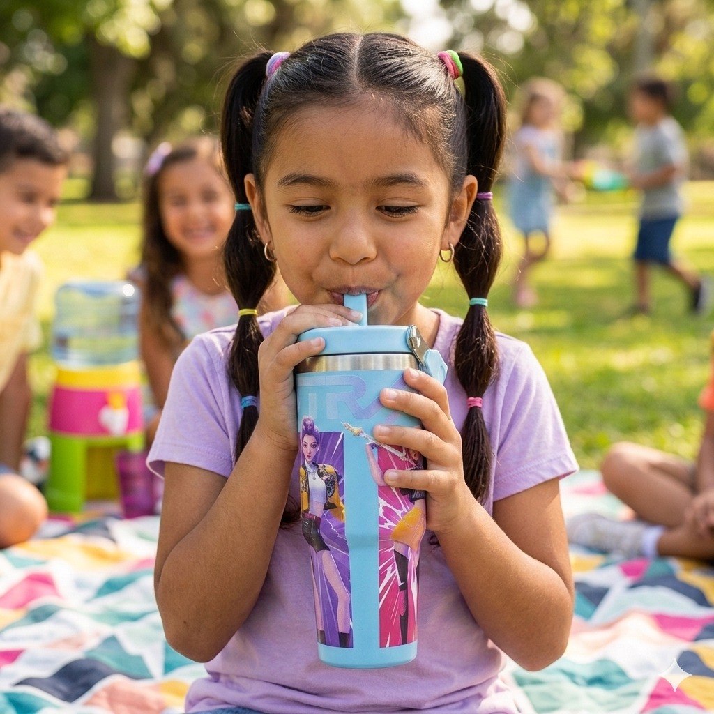TERMO DE ACERO INOXIDABLE DE LAS GUERRERAS K-POP ICE CUP 900ML