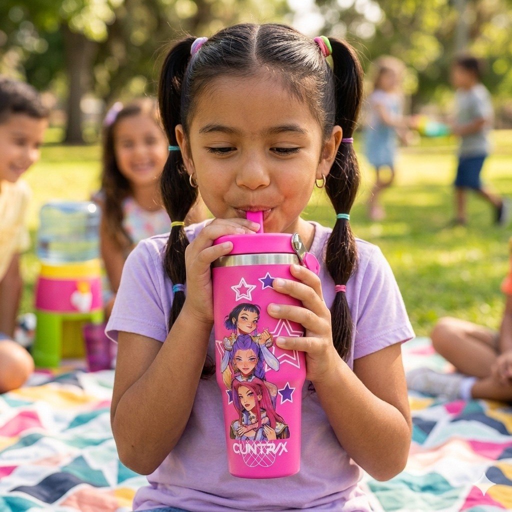 TERMO DE ACERO INOXIDABLE DE LAS GUERRERAS K-POP ICE CUP 900ML